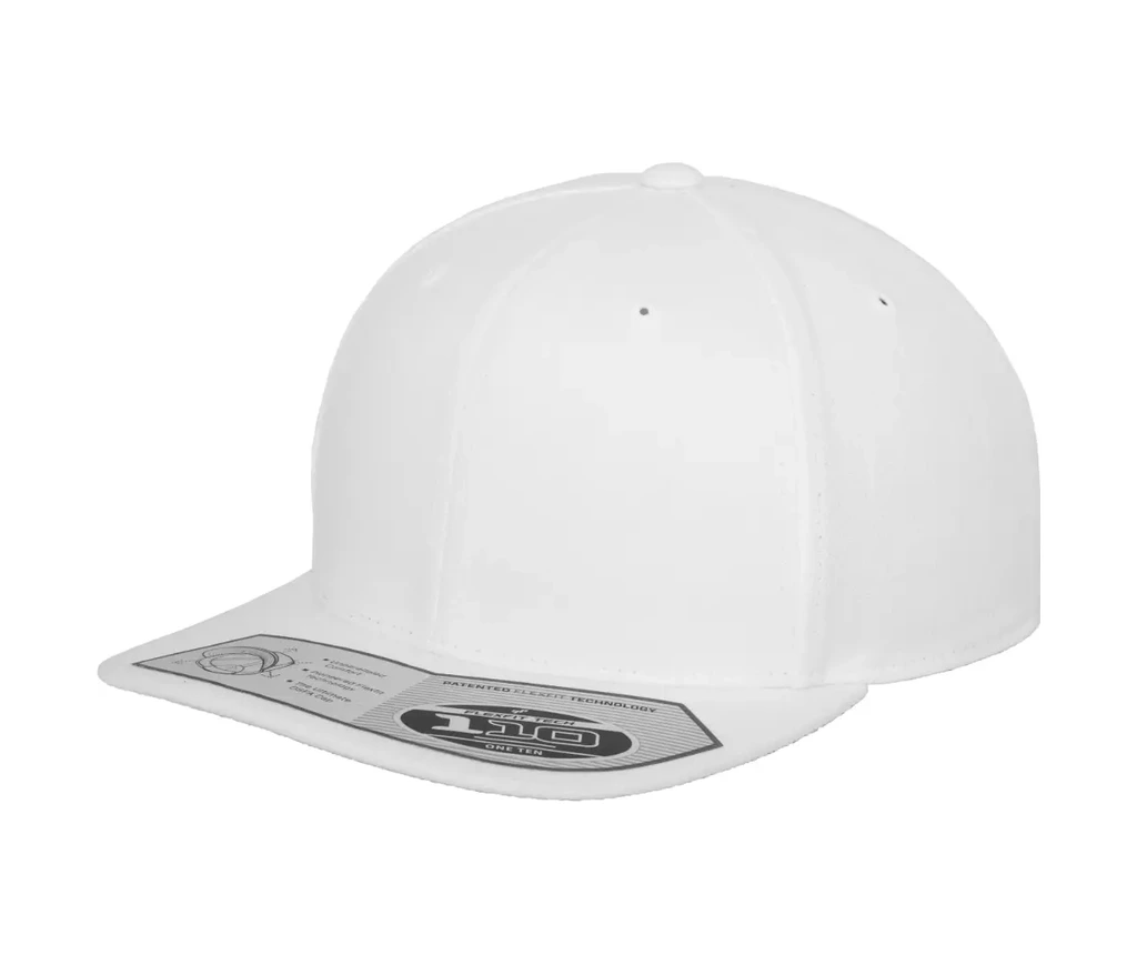 Gorra Flexfit 110 Premium Snapback, color White