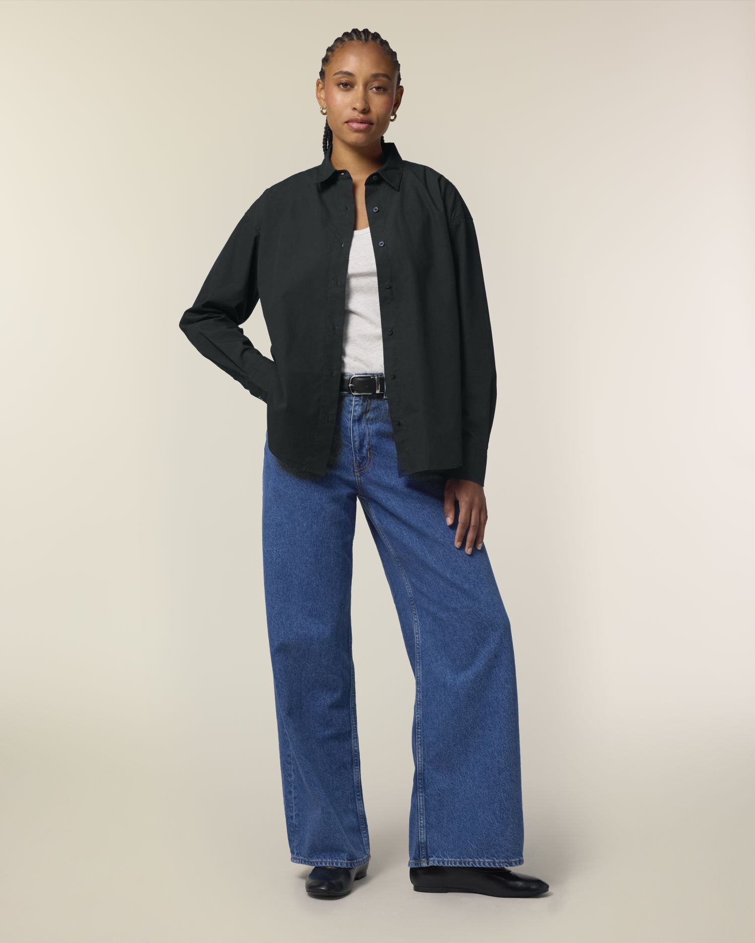 Stella Styler Shirt, color Black