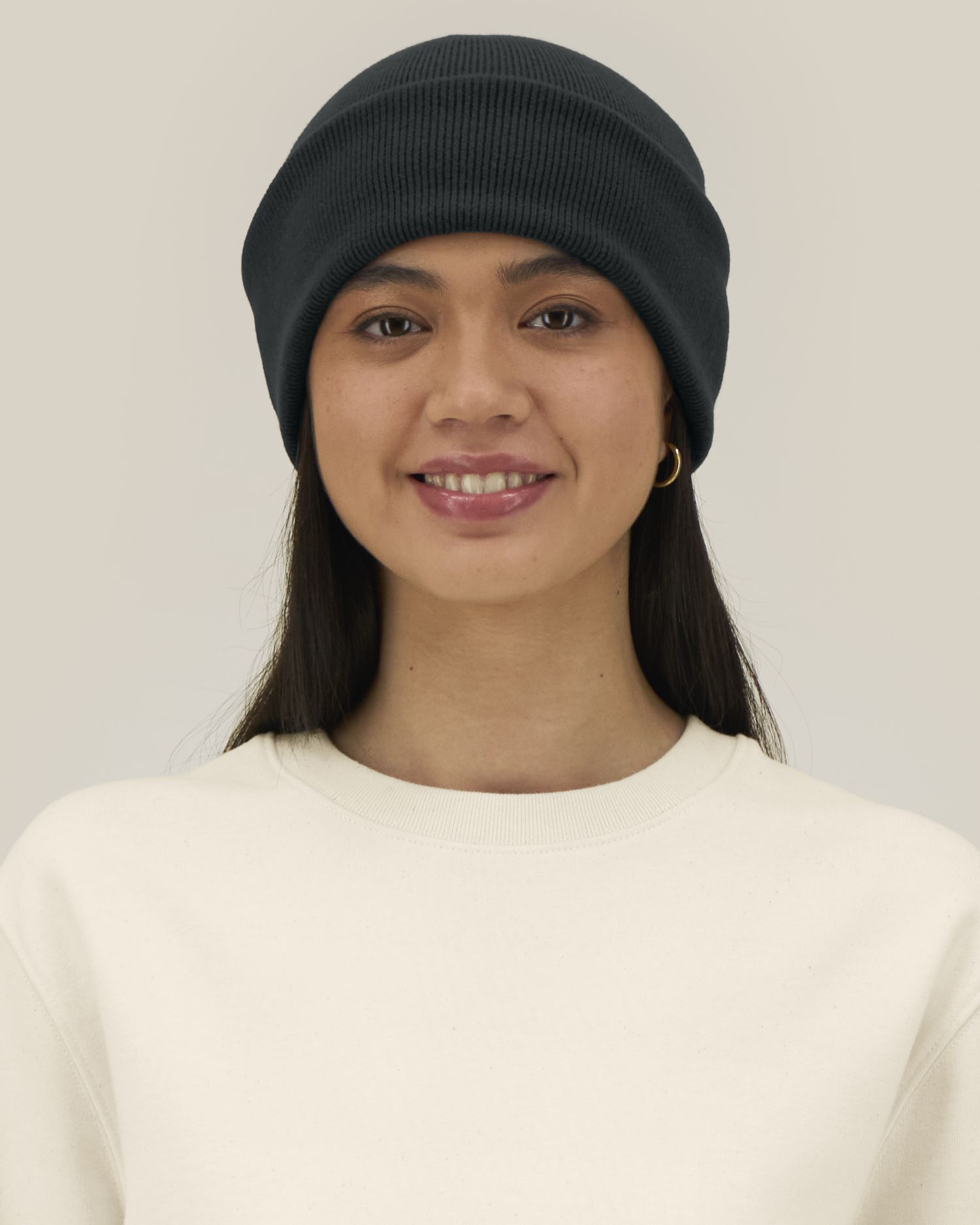 Rib Beanie 2.0, color Black